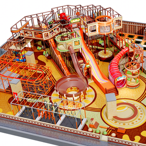 Grand équipement de terrain de jeu intérieur commercial <span class=keywords><strong>Jeux</strong></span> de terrain de jeu intérieur doux Aire de jeu pour enfants équipée d'une grande matrice de toboggan Vortex - Product Image 1