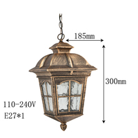 Lampes suspendues en métal moderne plafond pendentif lustre créatif extérieur lumière