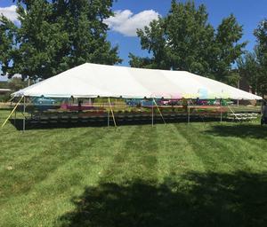 Tente de réception extérieure imperméable avec armature Kingpoles à poteaux hauts pour remplacement de poteaux - Product Image 1