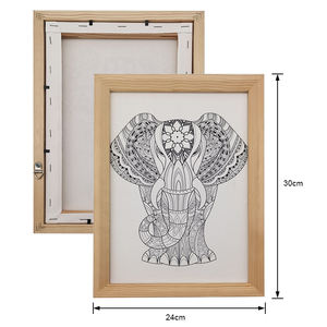 Kaliteli tahta çerçeve tahta çerçeve Set sanatçı boyama çizim tuval malzemeleri - Product Image 4