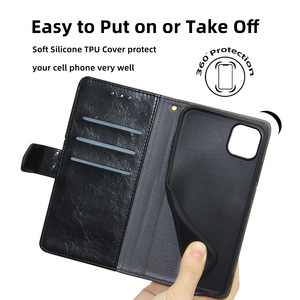 Funda de teléfono de cuero con empalme geométrico para <span class=keywords><strong>iPhone</strong></span> 15 14 <span class=keywords><strong>13</strong></span> 12 11 <span class=keywords><strong>Pro</strong></span> <span class=keywords><strong>Max</strong></span>, lujo discreto a prueba de golpes para Samsung S24 Ultra S23 - Product Image 2