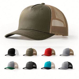 High Quality Baseball <b>Cap</b> Wholesale Custom 5 Panels Mesh Snapback Trucker Hats <b>Blank</b> - Product Image 1