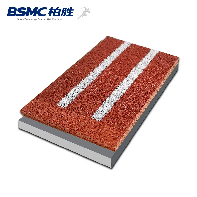 Wet Pour PU Plastic Synthetic School Stadium Running Track Surface Material