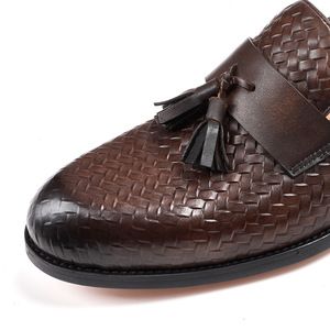 Nouvelles chaussures Oxford pour hommes en cuir véritable de haute qualité, fabriquées à la main, à bout carré, pour les occasions formelles et décontractées - Product Image 4