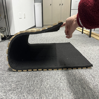 Panneaux acoustiques incurvés KASARO pour plafond et murs, décoration flexible en MDF insonorisant pour usage commercial, escaliers et entrepôts