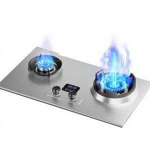 Cuisinière à gaz Emperor pour usage domestique, haute puissance, à injection directe sous <span class=keywords><strong>pression</strong></span>, encastrable pour gaz naturel, à poser sur comptoir - Product Image 1