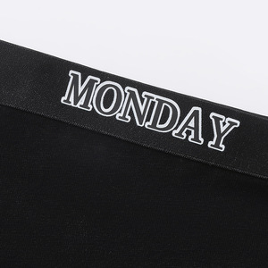 Mutandine nere della settimana del cotone della lettera di 7 giorni per la signora - Product Image 3