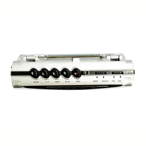Retro Silver Cassette Recorder Player FM AM Radio Built-in <b>Speaker</b> Portable Walkman - Product Image 2
