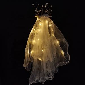 Diadema <span class=keywords><strong>de</strong></span> Hilo Suave con Luces <span class=keywords><strong>de</strong></span> Colores, Velo Luminoso <span class=keywords><strong>para</strong></span> <span class=keywords><strong>Despedida</strong></span> <span class=keywords><strong>de</strong></span> <span class=keywords><strong>Soltera</strong></span>, Día <span class=keywords><strong>de</strong></span> San Valentín, Accesorios <span class=keywords><strong>para</strong></span> Fiestas <span class=keywords><strong>de</strong></span> Futura Novia - Product Image 1