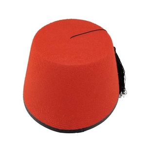 Chapeau Fez Rouge en Feutre Marocain de Casablanca pour Adulte - Product Image 2