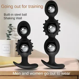 Perlas anales de silicona con bola incorporada, masajeador de próstata, juguetes de masturbación para adultos - Product Image 2