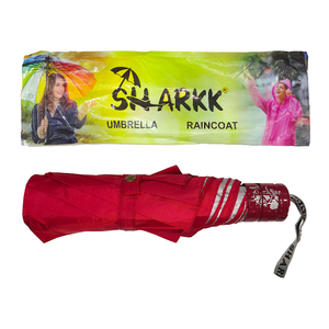 Parapluie compact robuste Red Chhaya pour hommes et femmes, parapluie pliant léger pour la pluie, en vente par les exportateurs - Product Image 5