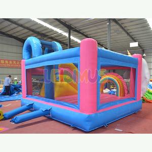 Luccicante stella sogno unicorno castello gonfiabile per festa estiva gonfiabile buttafuori scivolo su misura commerciale in PVC casa di rimbalzo - Product Image 4