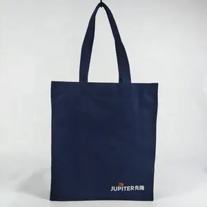 OEM Blank Polyester Cotton Tote Bag Durable Polyester Bag With Straps Unisex Polyester Fabric Foldable Shopping Bag Recyclable