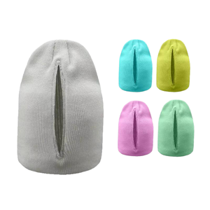 Gorros de Invierno para Mujer, Diseño Moderno, con Orificio Magnético para Cola de Caballo, 100% Acrílico, para Viajes y Actividades al Aire Libre, OEM ODM - Product Image 1