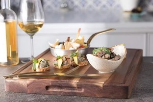 เขียงไม้อาเคเซียเป็นมิตรต่อสิ่งแวดล้อมใช้ในห้องครัวทำโลโก้ได้ตามต้องการ - Product Image 3