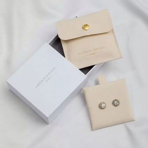 Sac en cuir PU épais pour bijoux de costume, emballage haut de gamme, impression magnifique, taille idéale pour la promotion - Product Image 3