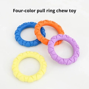 IN Stock Eco-Friendly TPR <b>Ring</b> Dog Chew Toy Golden Retrievers Interactive Bite-Resistant Anxiety Relief Teeth Clean Pet Supplies - Product Image 4