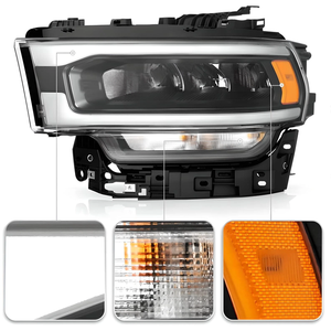 <span class=keywords><strong>Prix</strong></span> d'usine, phares LED 12V 3000K |   ABS résistant aux chocs, installation facile Plug+Play pour <span class=keywords><strong>Dodge</strong></span> <span class=keywords><strong>Ram</strong></span> <span class=keywords><strong>1500</strong></span> 2500 3500 2019-2024 - Product Image 4