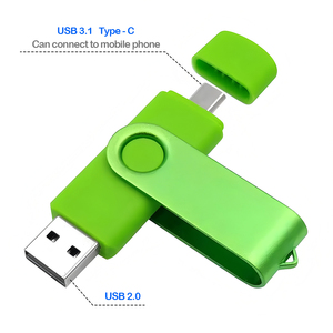 Unità Flash USB tipo-C 2.0 128 ad alta velocità GB/64GB/32GB/16GB 360 ° rotod Pen Drive Multi-formato U Disk compatibile - Product Image 2