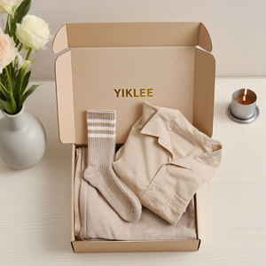 Sudadera con capucha personalizada, caja de papel corrugado, embalaje de suéter, cajas de envío, camiseta, pantalones, embalaje para ropa - Product Image 4