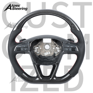 Volant en fibre de carbone LED amélioré pour <span class=keywords><strong>Seat</strong></span> <span class=keywords><strong>Leon</strong></span> <span class=keywords><strong>Cupra</strong></span> MK3 - Product Image 2