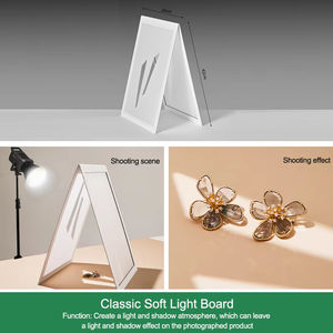Diffuseur <span class=keywords><strong>de</strong></span> lumière pliable A3 YEAH pour photos, simule la lumière du soleil, panneau d'ombrage pour petits produits, bijoux, cosmétiques - Product Image 5