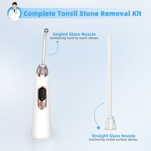 Irrigador Bucal Profesional, Limpiador Bucal con Pulso de Agua, Removedor de Cálculos Amigdalinos, Herramienta Electrónica de Eliminación de Cálculos Amigdalinos por Succión - Product Image 2