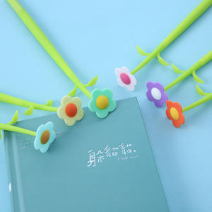 クリエイティブな植物の形をしたジェルペン 可愛いシリコンジェルペン サインペン 0.5mm - Product Image 4