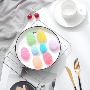 Moule à savon en silicone résistant au four à micro-ondes à 10 cavités avec LOGO personnalisé Outil de cuisson Moule à gâteau drôle d'oeuf de Pâques pour pouding - Product Image 3