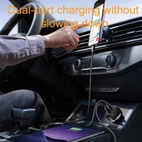 Chargeur de voiture premium 90W, charge rapide PD45W QC45W, puce de sécurité, adaptateur allume-cigare 12V-24V pour iPhone 17 16 Android