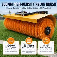 Balayeuse à moteur pour gazon artificiel avec une largeur de balayage de 800 mm et un moteur à essence de 6,5 CV