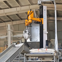 Machine de déballage de sacs de poudre antidéflagrante pour matières premières chimiques |   Bras robotique antidéflagrant | 100-130 sacs/h, 20-100 kg/sac