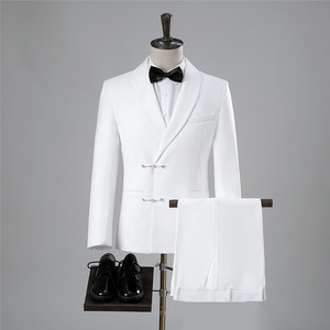 Traje de <span class=keywords><strong>hombre</strong></span> personalizado para novio de <span class=keywords><strong>matrimonio</strong></span> chino tradicional personalizado - Product Image 2