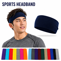 Bandeau de sport personnalisé avec logo, 95 % polyester, 5 % élasthanne, bandeau de yoga antidérapant, élastique pour cheveux, idéal pour le fitness, la gym et l'entraînement.