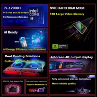 Mini Office Gaming Desktop Computer Intel Core I7 I9 12th 13th Gen RTX3060 12G Graphics Card Windows 10/11 Portable Mini PC