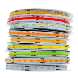 Siêu sáng linh hoạt Nhà cung cấp 3000K 4000K 6000K <span class=keywords><strong>RGB</strong></span> <span class=keywords><strong>LED</strong></span> DC12V DC24V ngoài trời COB <span class=keywords><strong>LED</strong></span> <span class=keywords><strong>Strip</strong></span> ánh sáng dotless COB dải đèn - Product Image 1