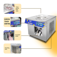 24L Capaciteit 220V 2200W 24L/u Bruiloft- en feestuitrusting Ambachtelijke Gelato Hard IJs Vending Acai Bowl Machine