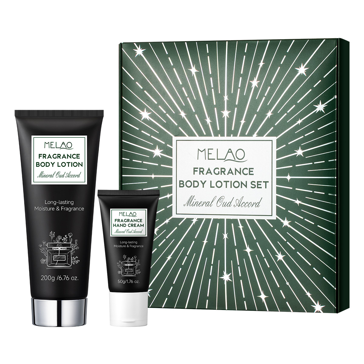 SET DE LOCIÓN CORPORAL PERFUMADA (Mineral Oud Accord)