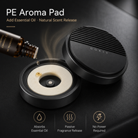 Diffuseur d'aromathérapie de luxe rond en métal pour tableau de bord de voiture, décoration esthétique de table, cadeau personnalisé haut de gamme