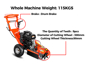 Broyeur de souche à essence pour moteur à essence 15HP 420cc - Product Image 5