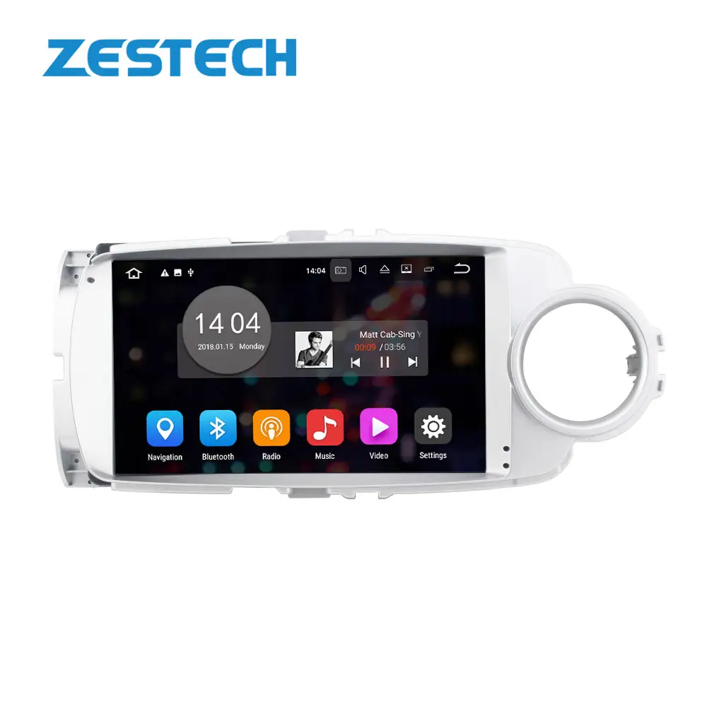 Zestech 9 "Android 10 Auto Radio Gps Touch Screen Voor Toyota Yaris 2012/2013 Systeem Radio Speler Dvd Multimedia Autostereo