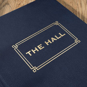 Porte-menu de restaurant avec impression de logo personnalisé, dorure à chaud, couverture en cuir avec vis de fixation - Product Image 5