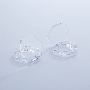 Y028 Cổ Duy Nhất Biểu Tượng Tùy Chỉnh Hình Lục Giác Rõ Ràng Trang Điểm Nhỏ Gọn Bột Phấn Má Hồng Highlighter Sắc Tố Eyeshadow Trường Hợp Với Tin Pan - Product Image 2