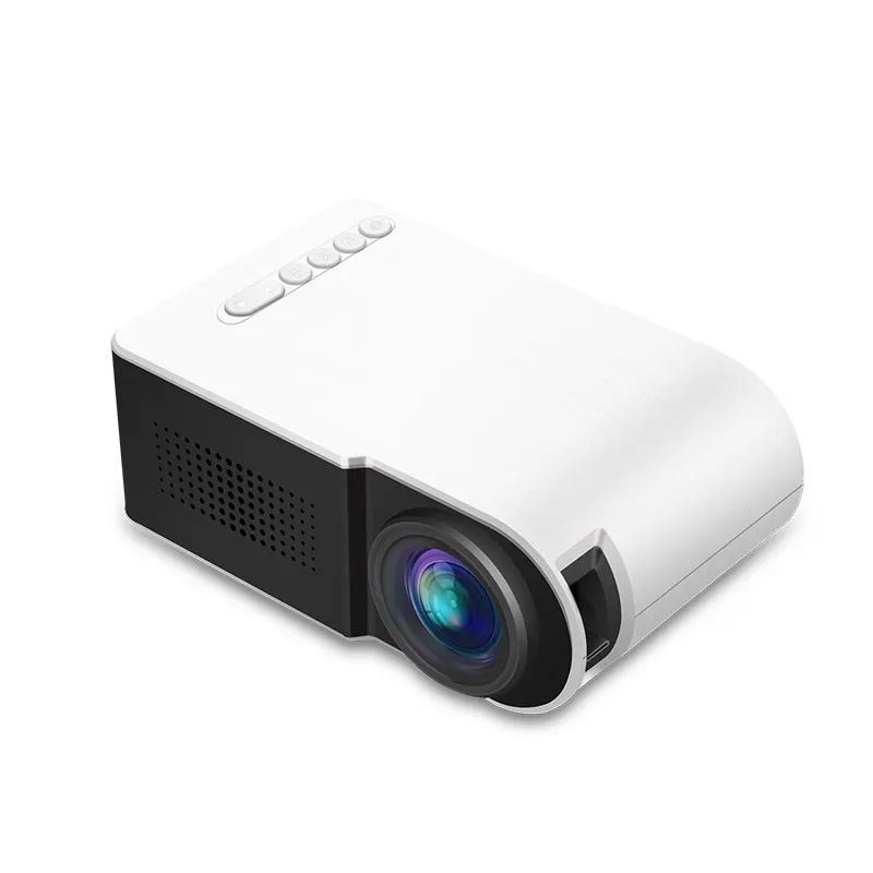 Proyector LED YG210 4K para cine en casa, Mini proyector de vídeo de 1400 lúmenes con enfoque Manual, USB, pantalla múltiple, YG 210