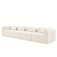 Échantillon de canapé modulaire en tissu performant pour mobilier de réception compressé, pour l'approvisionnement en gros, avec livraison gratuite