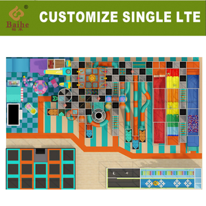 Baihe Phổ Biến Kích Thước Lớn Trẻ Em Trong Nhà Sân Chơi Gia Đình Giải Trí Trẻ Em Mềm Chơi Trung Tâm Với Lớn Slide Cho Bán - Product Image 3