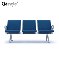Chaise de rangée d'aéroport Pu personnalisée 3 places, Station d'arrêt de Bus, banc d'hôpital Public pour zone d'attente