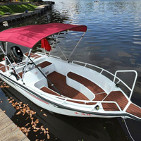 Bateaux de pêche sportive haut de gamme pour loisirs en plein air, petits bateaux rapides pour usage domestique, coques en alliage d'aluminium épais, 6-8 personnes