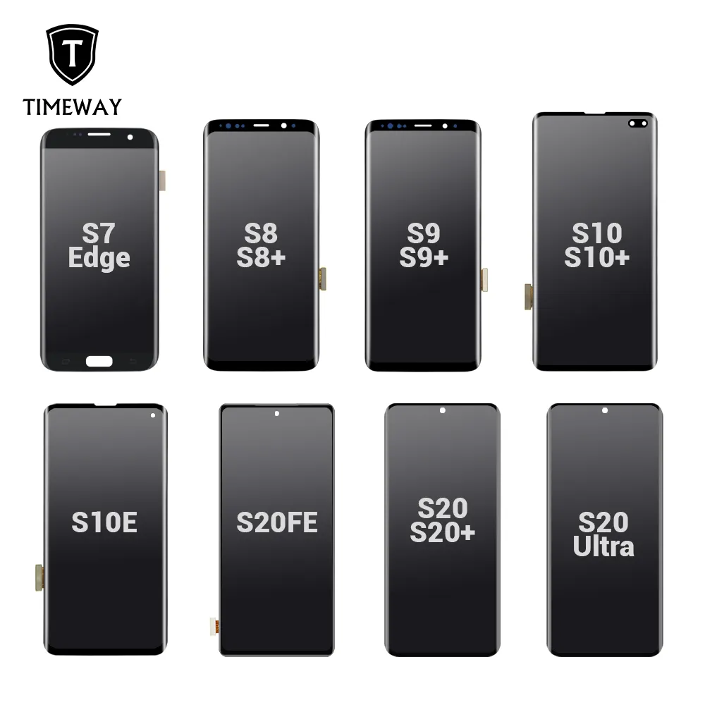 TIMEWAY Handy-LCDs für Samsung Galaxy S10 Edge S9 S10 LCD-Bildschirm Touch Digitizer-Display für Samsung S10